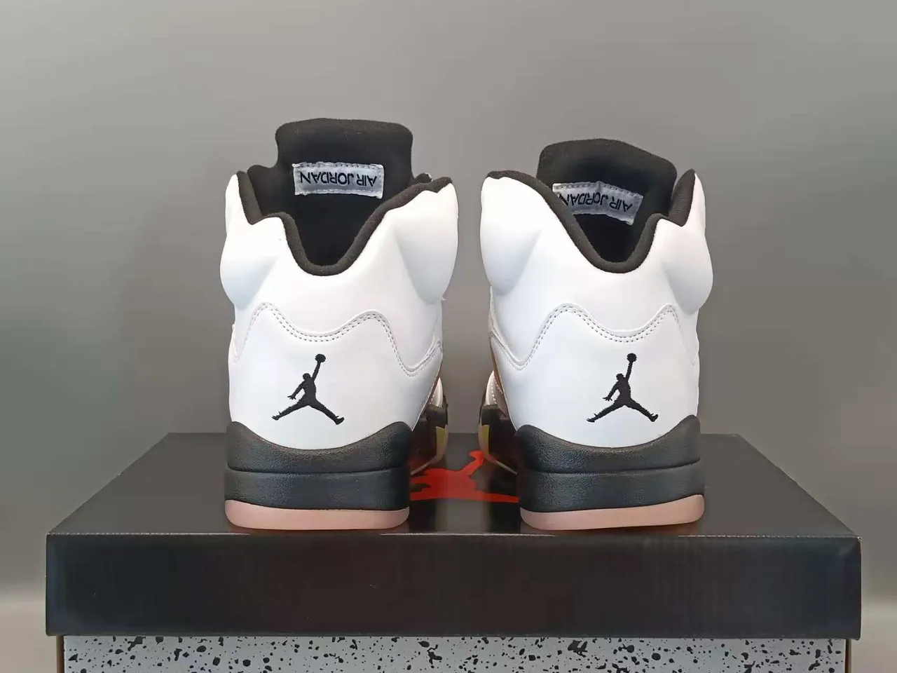 Air Jordan 5 White Black Lime Green Basketball Shoes 5