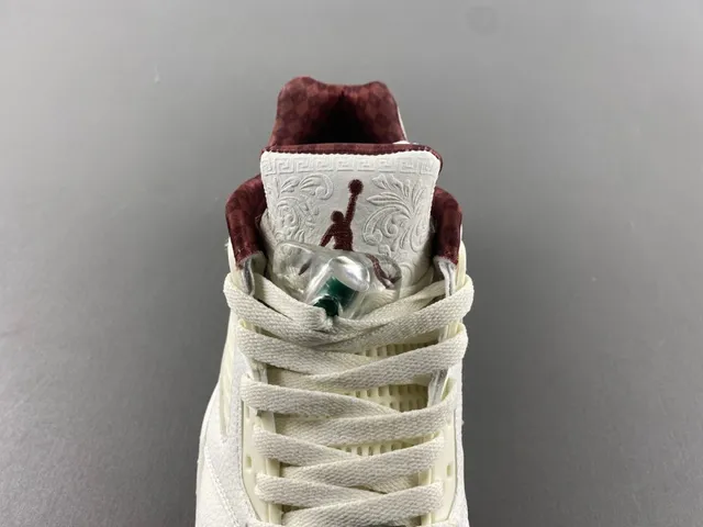 Chaussures de basketball Air Jordan 5 blanc bordeaux vert 6