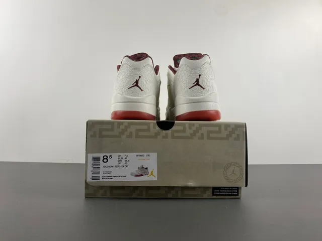 Chaussures de basketball Air Jordan 5 blanc bordeaux vert 16