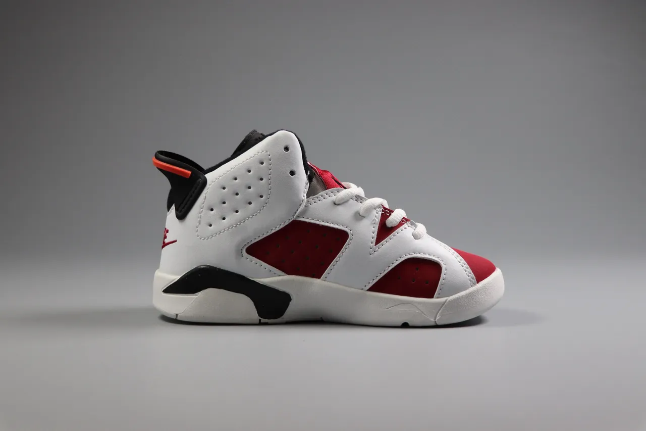 Air Jordan 6 White Red Basketball Shoes 10