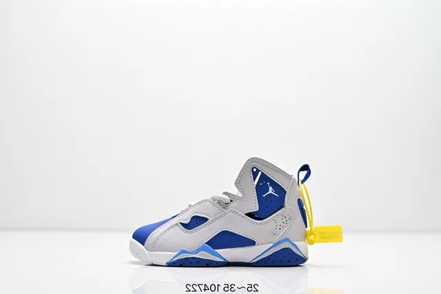 Air Jordan 7 Black Blue Neon Lime Basketball Shoes 5