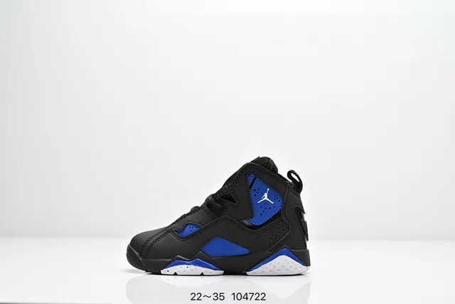 Air Jordan 7 Black Blue Neon Lime Basketball Shoes 10