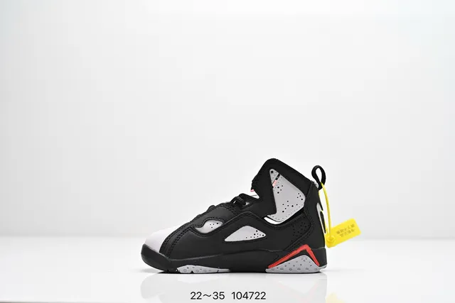 Air Jordan 7 Black Blue Neon Lime Basketball Shoes 14