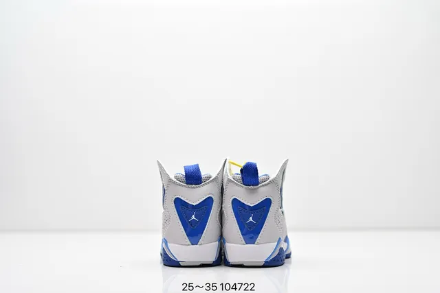 Air Jordan 7 Black Blue Neon Lime Basketball Shoes 23