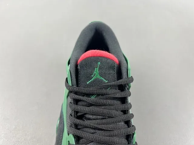 Air Jordan Black Green Layered Upper Visible Unit Lifestyle Sneakers 5