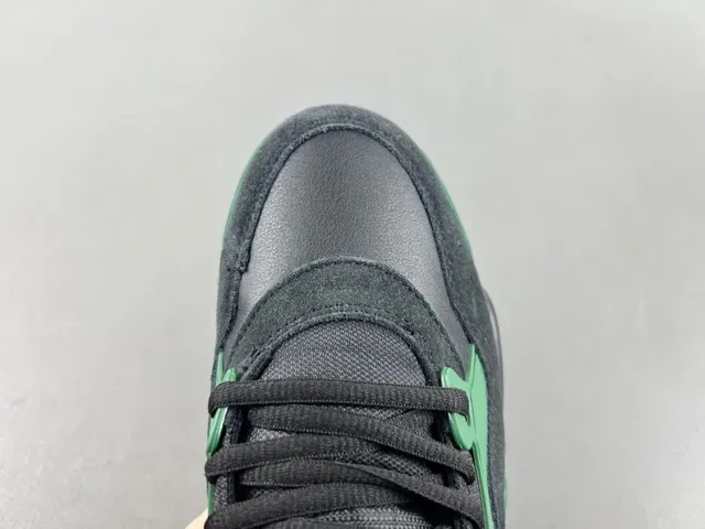 Air Jordan Black Green Layered Upper Visible Unit Lifestyle Sneakers 6
