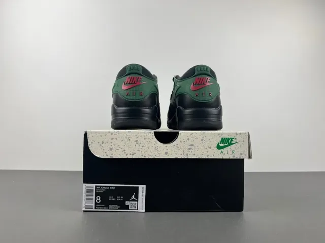 Air Jordan Black Green Layered Upper Visible Unit Lifestyle Sneakers 17