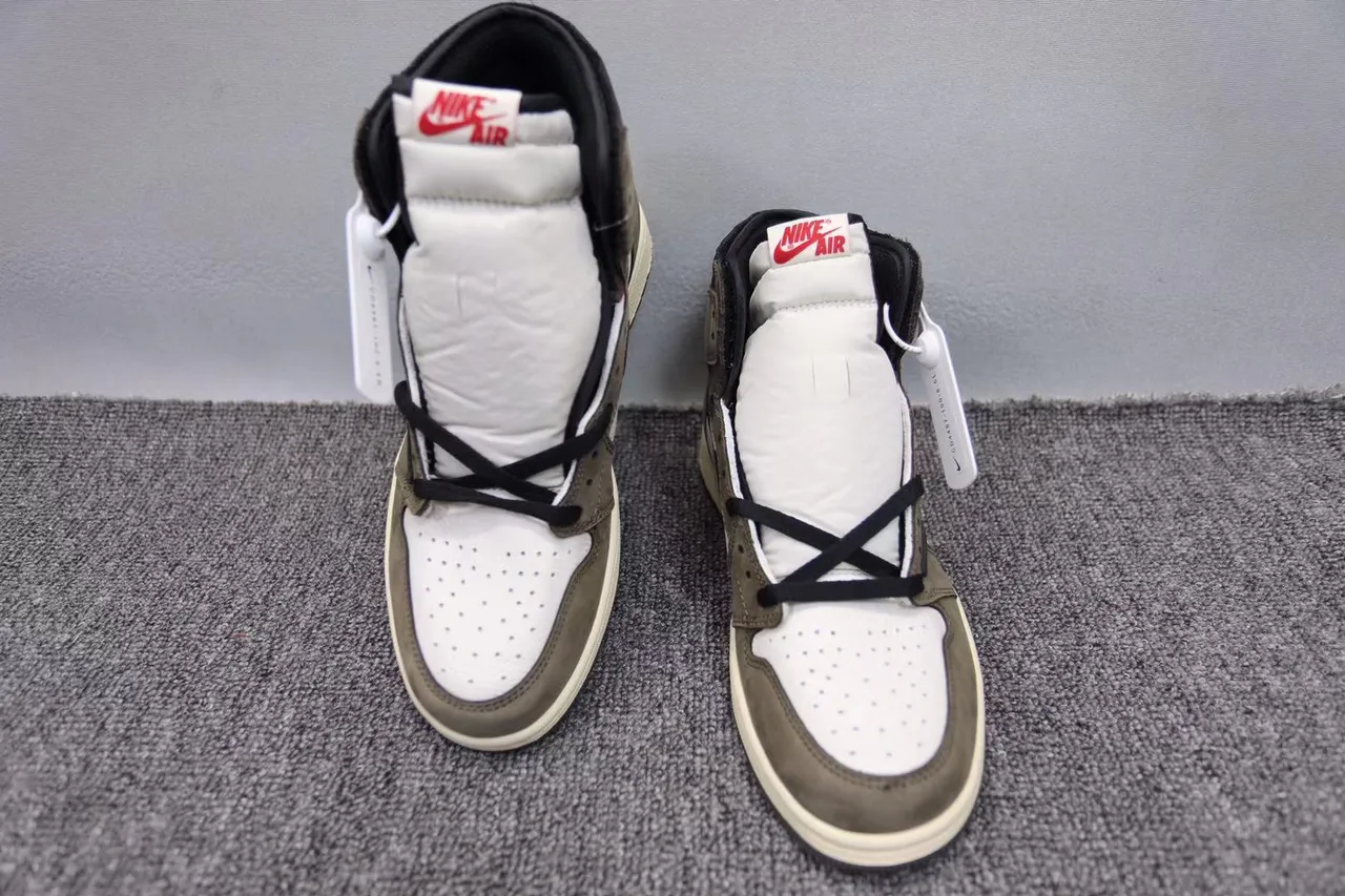 Air Jordan Brown White High-Top Suede-and-Leather Upper Basketball Shoes 8