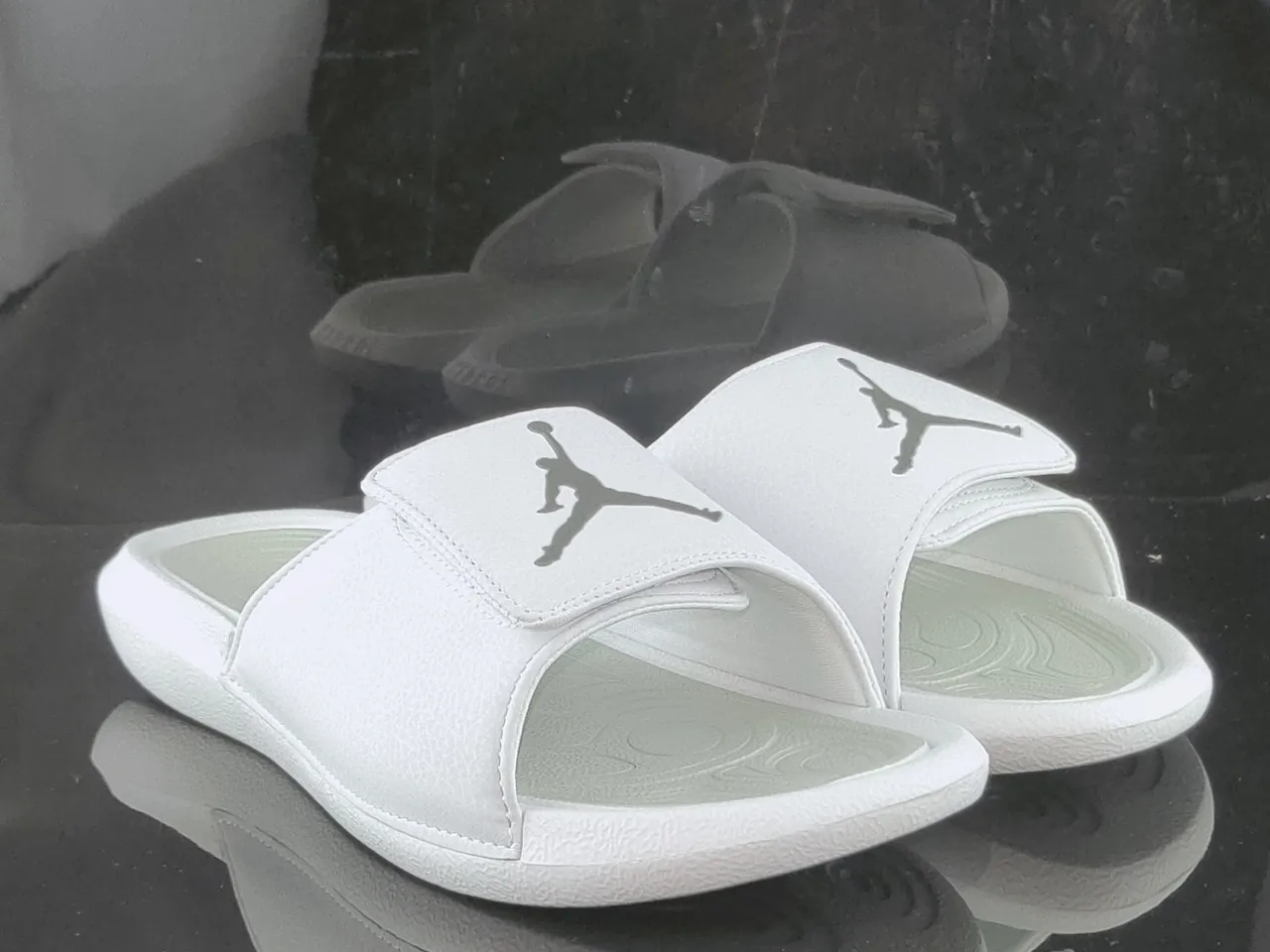 Air Jordan Hydro 1 White Mint Green Slippers 4