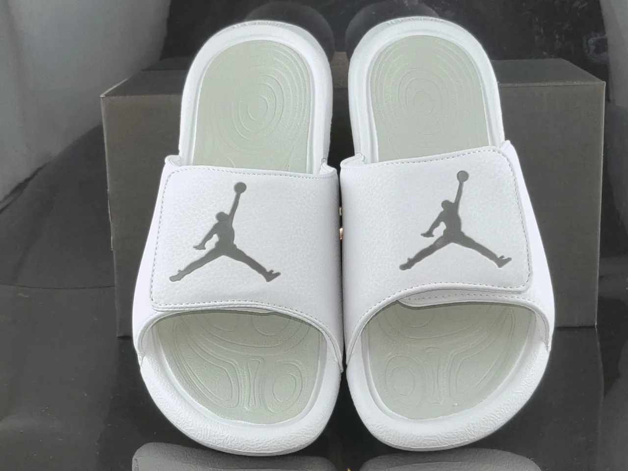 Air Jordan Hydro 1 White Mint Green Slippers 5