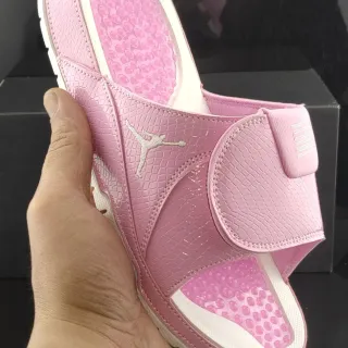 Air Jordan Slide गुलाबी Croc-Embossed चप्पल