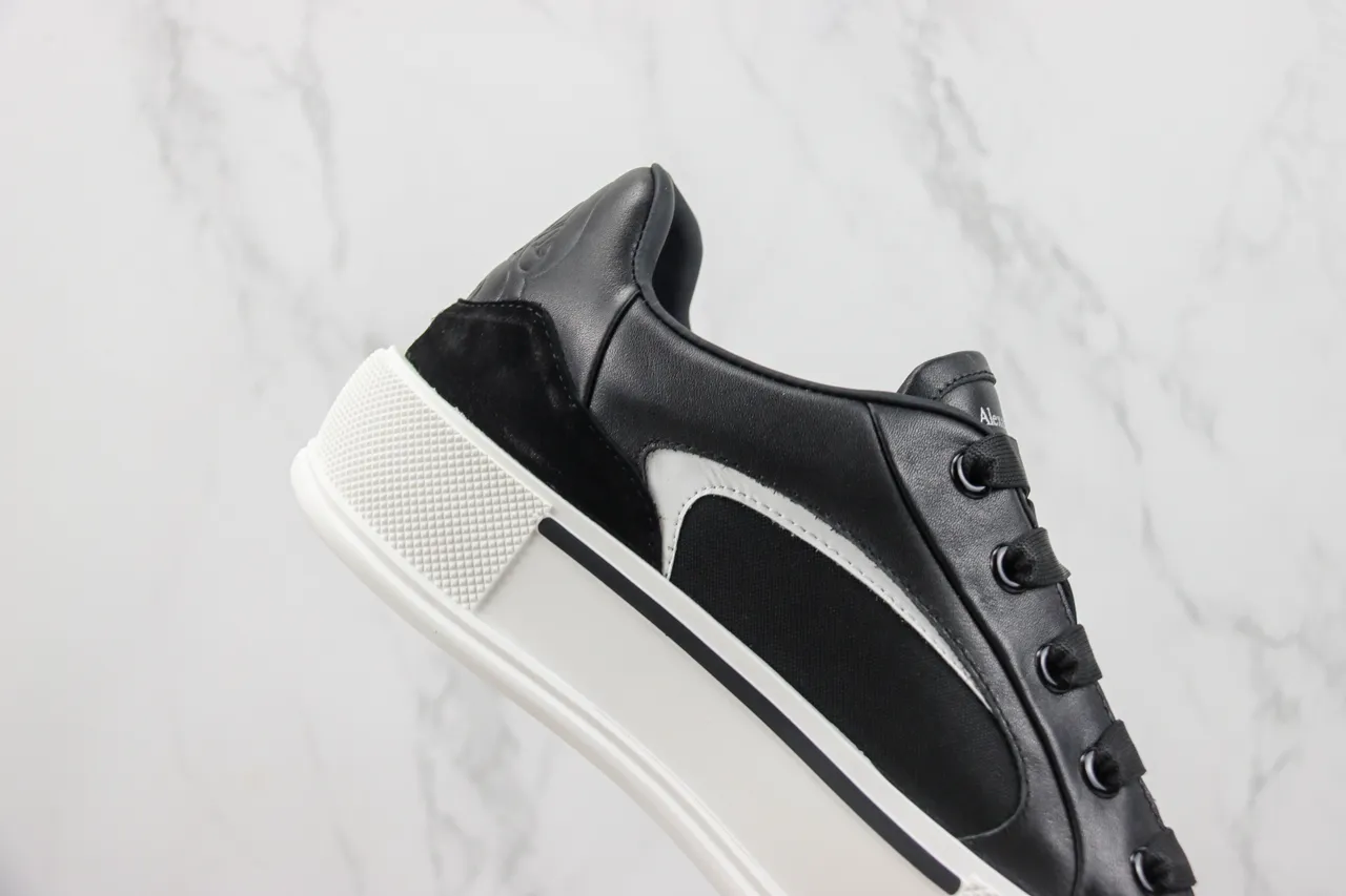 Alexander McQueen 超大号运动鞋 黑白 生活方式运动鞋 5