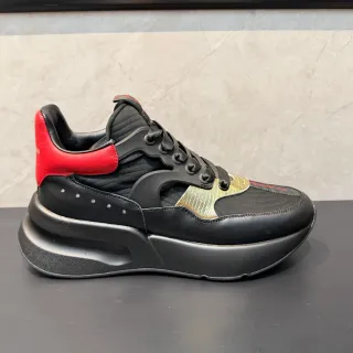 Alexander McQueen Oversized Sneaker Black Red Gold Chunky Sneakers