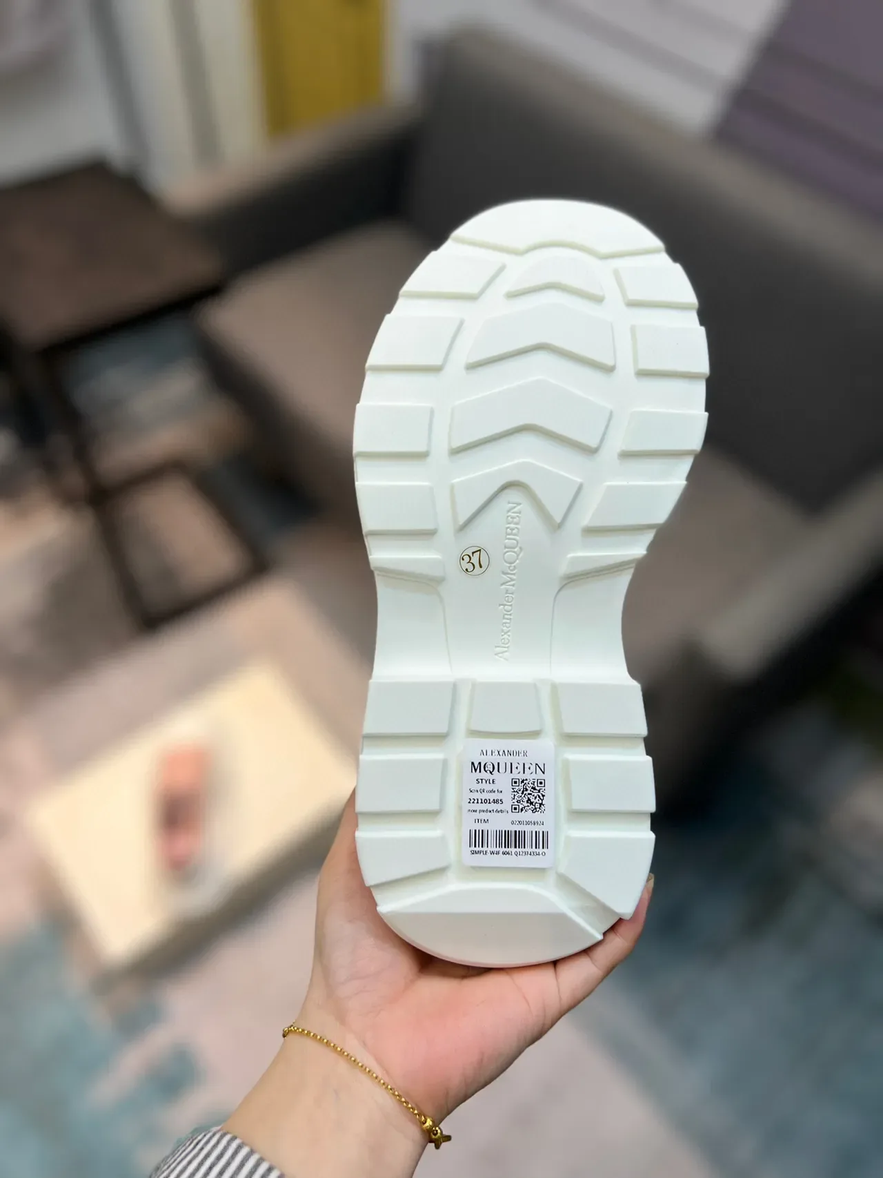 Alexander McQueen Oversized Sneaker Dusty Pink White Lifestyle Sneakers 8