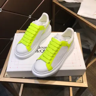Alexander McQueen Oversized Sneaker White and Neon Yellow Lifestyle Sneakers
