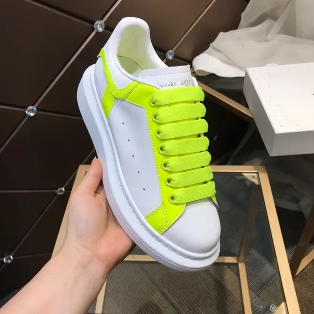Alexander McQueen Oversized Sneaker Blanc et Jaune Néon Lifestyle Sneakers 2