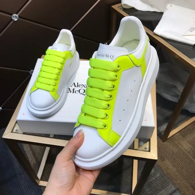 Alexander McQueen Oversized Sneaker Blanc et Jaune Néon Lifestyle Sneakers 3