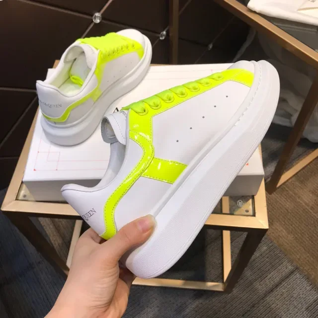 Alexander McQueen Oversized Sneaker Blanc et Jaune Néon Lifestyle Sneakers 5
