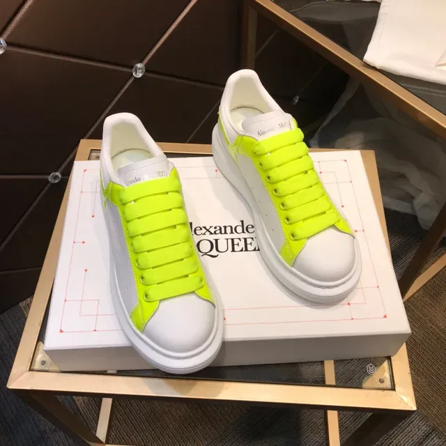 Alexander McQueen Oversized Sneaker Blanc et Jaune Néon Lifestyle Sneakers 7