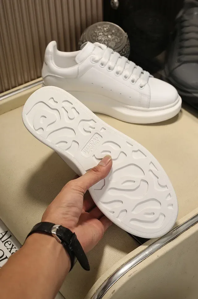 Alexander McQueen Oversized Sneaker White Embroidered Rose Lifestyle Sneakers 5