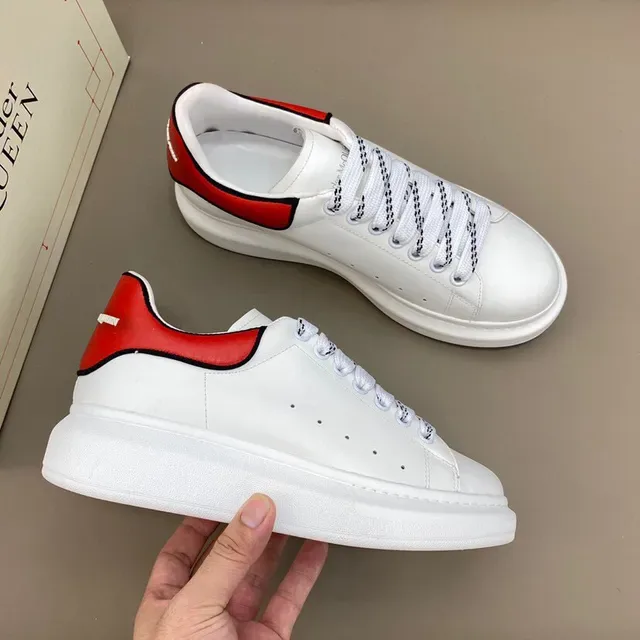 Alexander McQueen Oversized Sneaker White Red Black Lifestyle Sneakers 7
