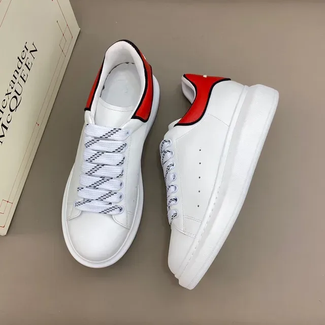 Alexander McQueen Oversized Sneaker White Red Black Lifestyle Sneakers 8