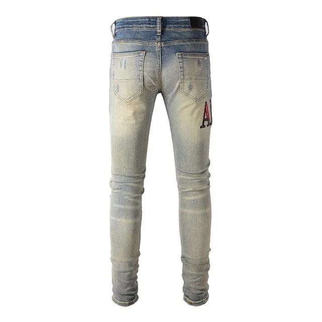 Amiri Distressed Logo Slim-Fit Jeans 3