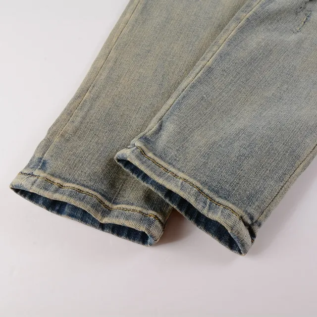 Amiri Distressed Logo Slim-Fit Jeans 7