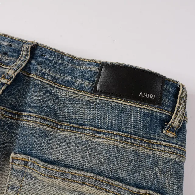 Amiri Distressed Logo Slim-Fit Jeans 8