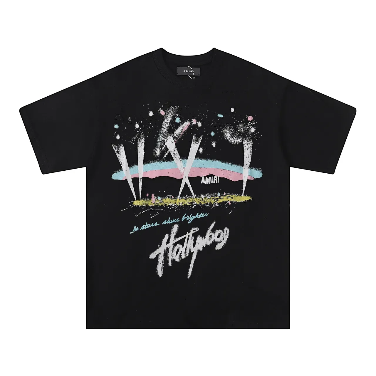 Amiri Hollywood Graphic Print Black T-Shirt 3