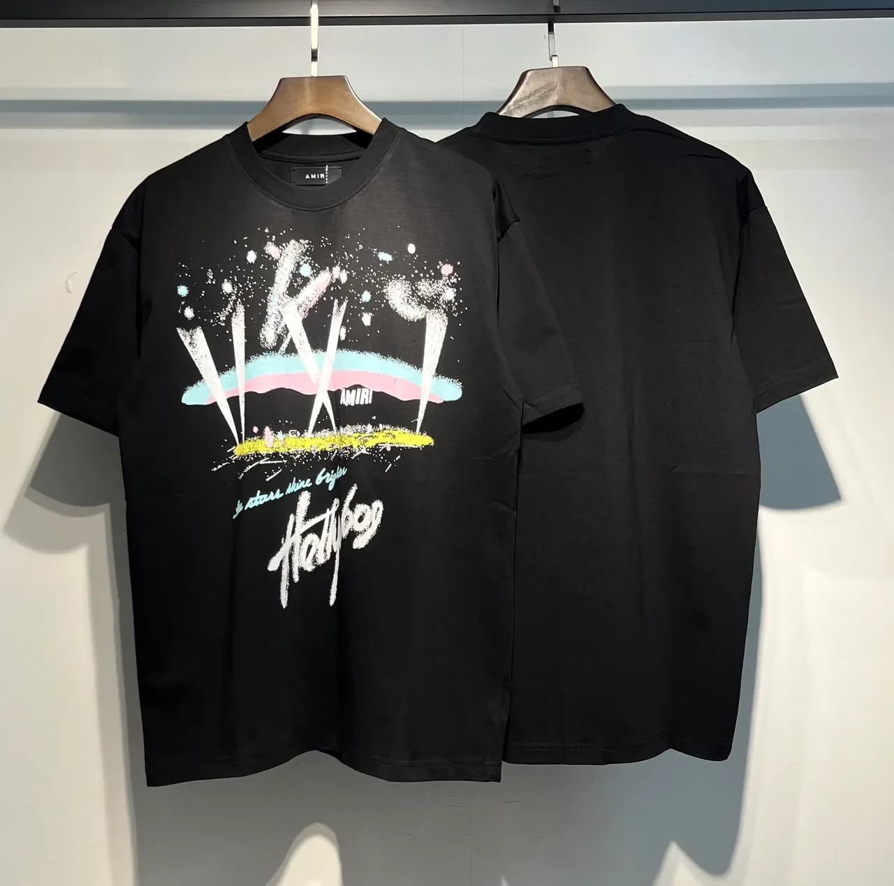 Amiri Hollywood Graphic Print Black T-Shirt 4