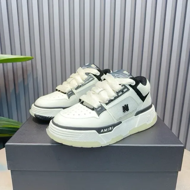 Amiri MA Court Off-White Black Accent Lifestyle Sneakers 2