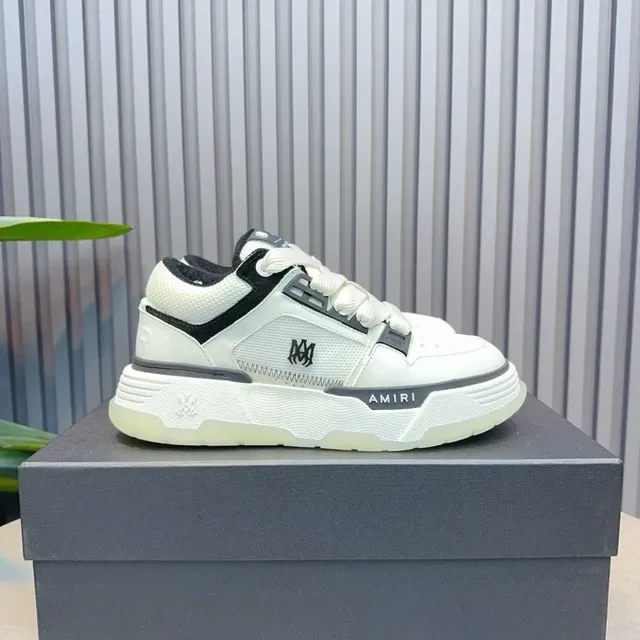 Amiri MA Court Off-White Black Accent Lifestyle Sneakers 7
