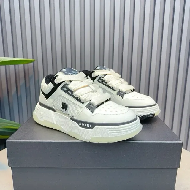Amiri MA Court Off-White Black Accent Lifestyle Sneakers 8