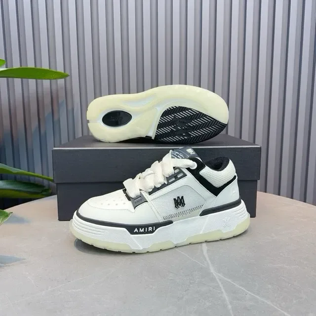 Amiri MA Court Off-White Black Accent Lifestyle Sneakers 9