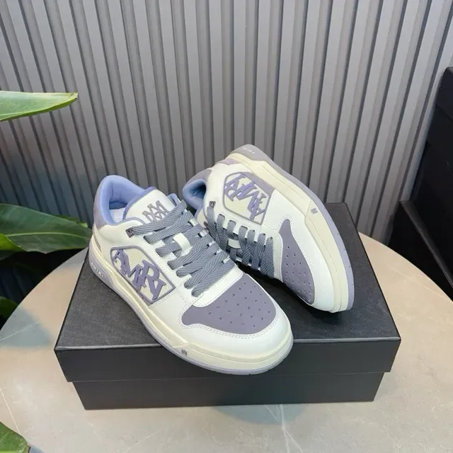 Amiri MA Court Branco e Lavanda Tênis Lifestyle 3