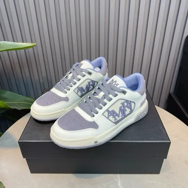 Amiri MA Court Branco e Lavanda Tênis Lifestyle 4