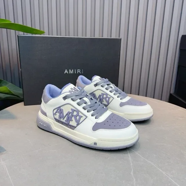 Amiri MA Court Branco e Lavanda Tênis Lifestyle 5