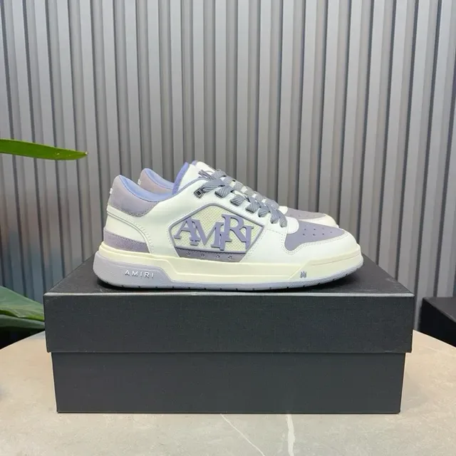Amiri MA Court Branco e Lavanda Tênis Lifestyle 7