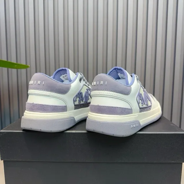 Amiri MA Court Branco e Lavanda Tênis Lifestyle 8