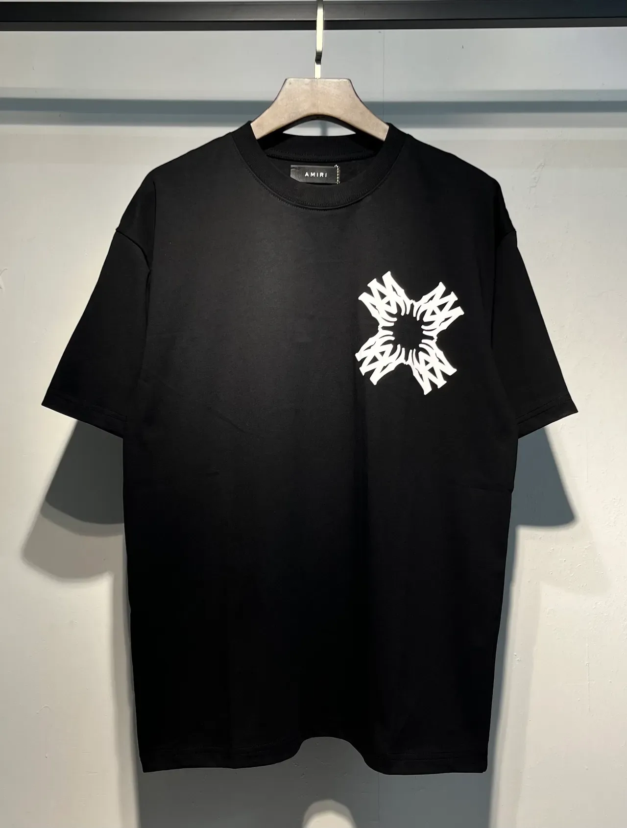 Amiri Skel Top Black White Crew-Neck Relaxed Fit T-Shirt 7