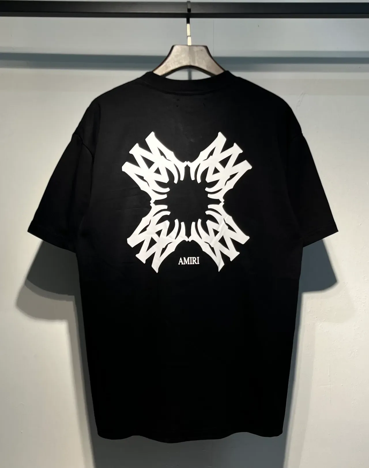 Amiri Skel Top Black White Crew-Neck Relaxed Fit T-Shirt 8