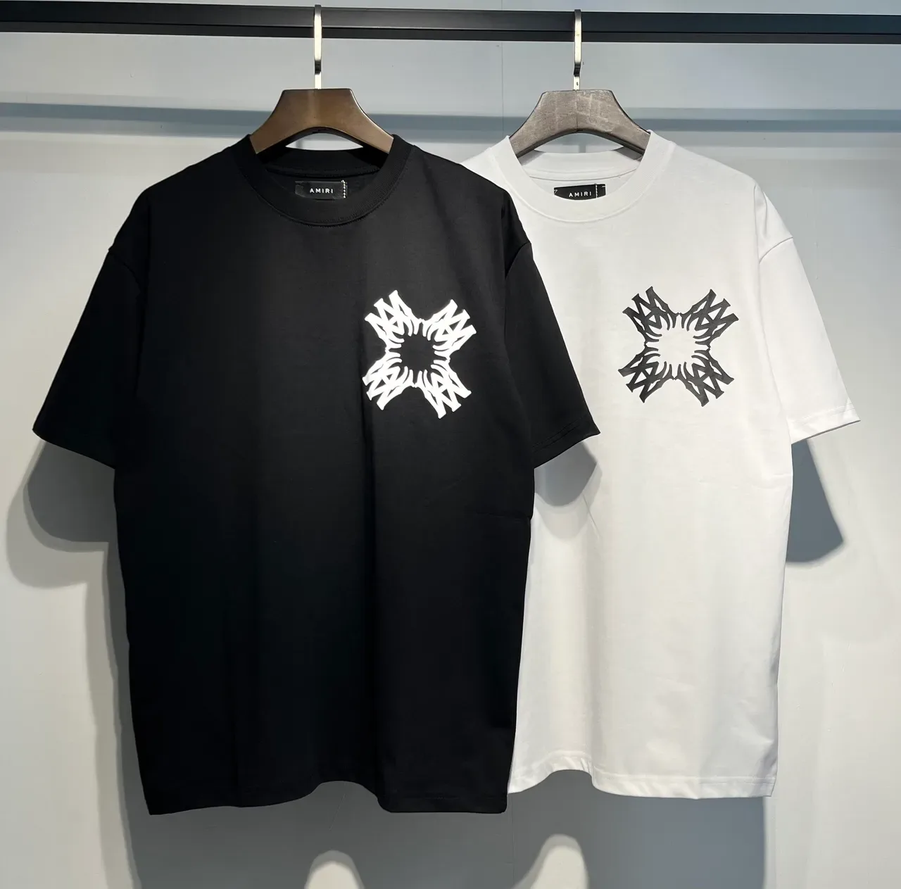 Amiri Skel Top Black White Crew-Neck Relaxed Fit T-Shirt 11