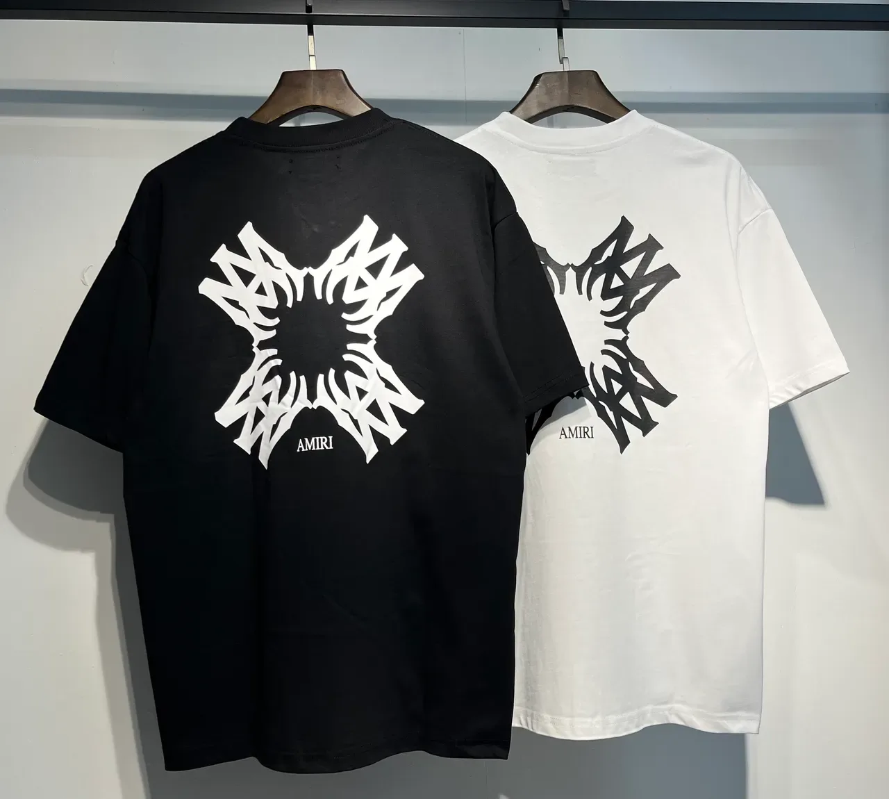 Amiri Skel Top Black White Crew-Neck Relaxed Fit T-Shirt 12