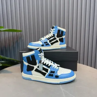 Amiri Skel Top High Blue White Black Lifestyle Sneakers