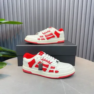 Amiri Skel Top Low White and Red Lifestyle Sneakers