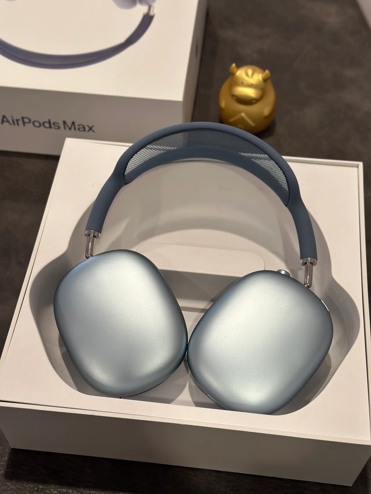 Apple AirPods Max Blue Gray Over-ear Headphones 3