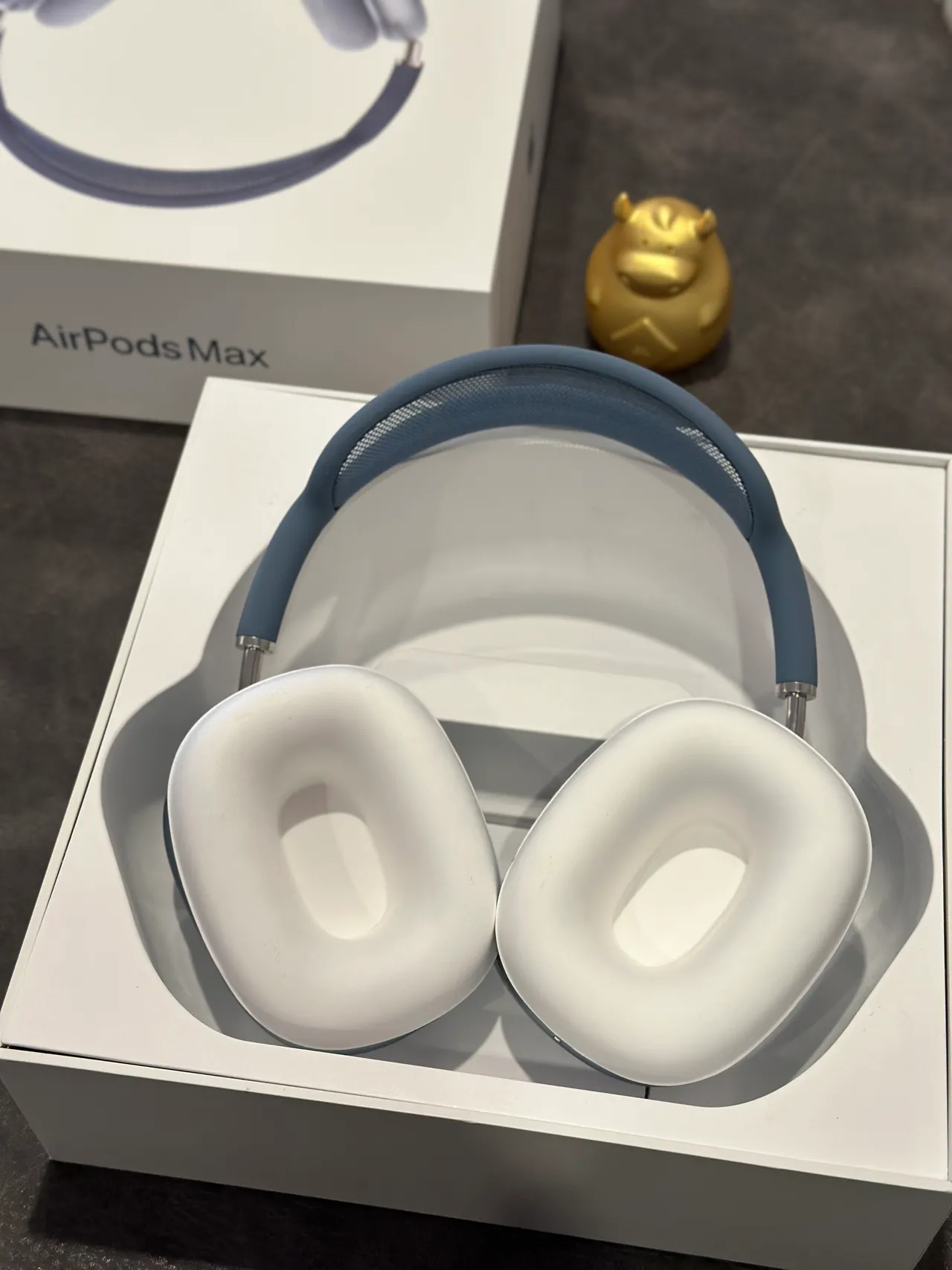 Apple AirPods Max Blue Gray Over-ear Headphones 6