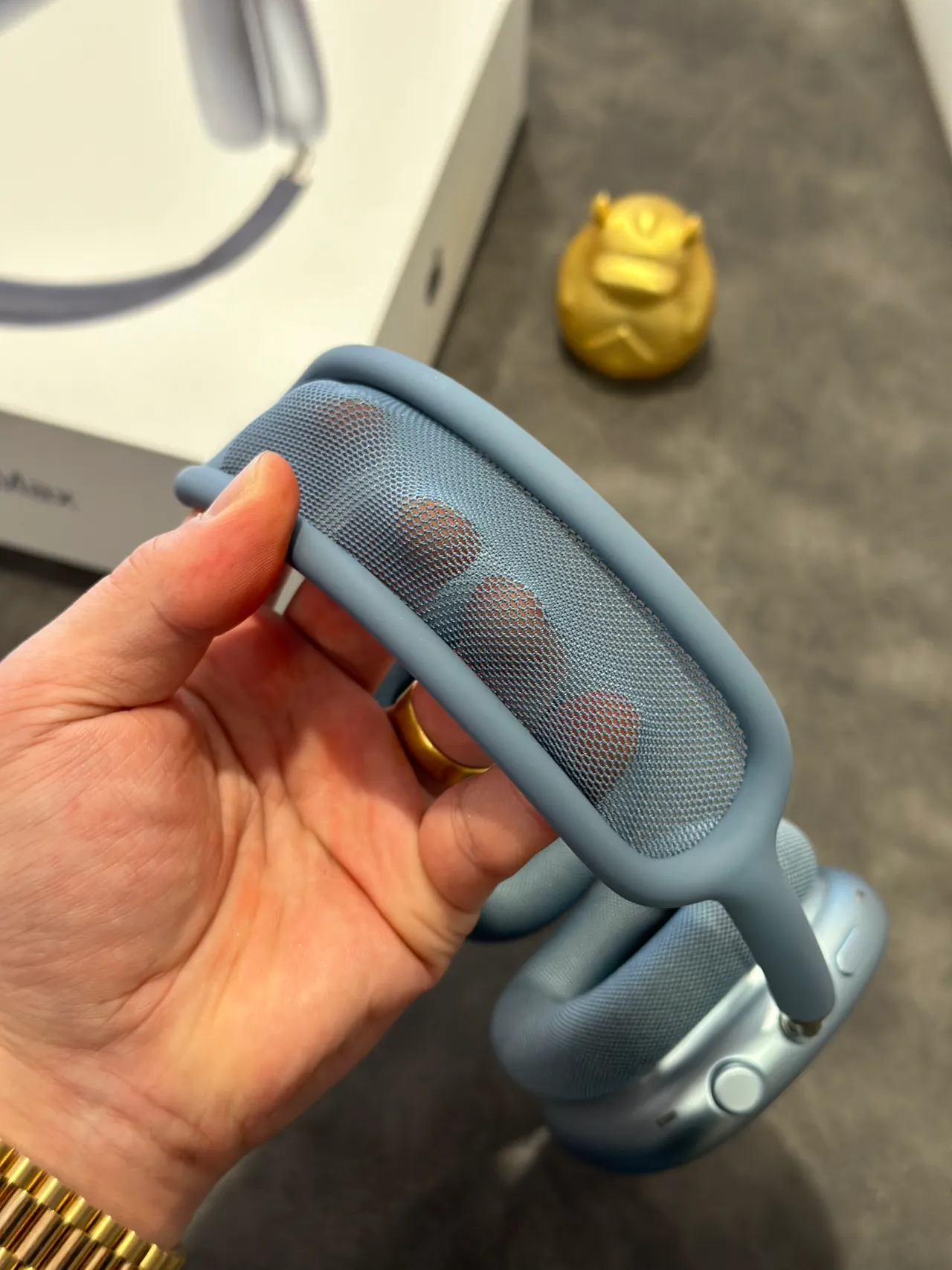 Apple AirPods Max Blue Gray Over-ear Headphones 9