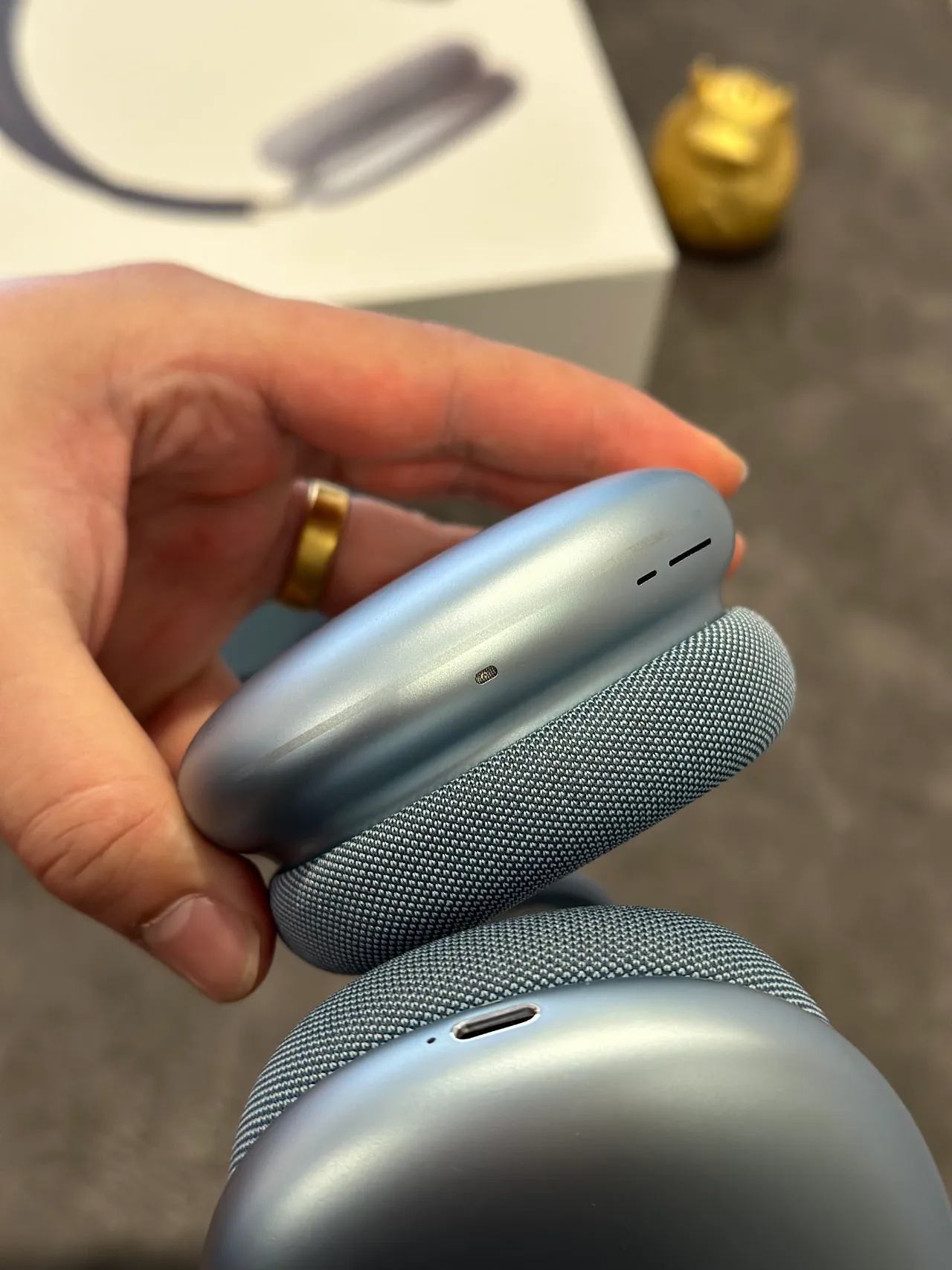 Apple AirPods Max Blue Gray Over-ear Headphones 15